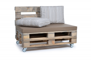 Palettenrückenkissen Sunline Stripes 60x44x20 creme