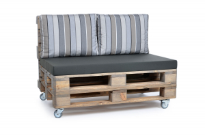 Palettenrückenkissen Sunline Stripes 60x44x20 taupe-1