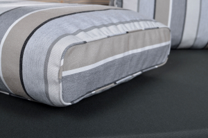 Palettenrückenkissen Sunline Stripes 60x44x20 taupe-3