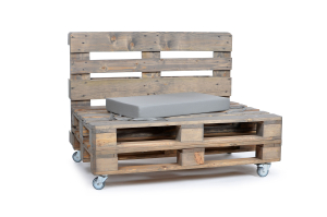 Palettenseitenrückenkissen Sunline Uni 72x42x8 silber-2