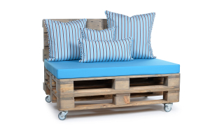Palettenkissen Sunline Uni 120x80x8 blau-3