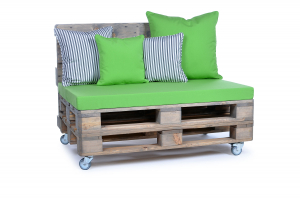 Palettenkissen Sunline Uni 120x80x8 grün