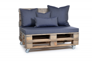 Palettenkissen Sunline Uni 120x80x8 jeans-1