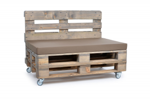 Palettenkissen Sunline Uni 120x80x8 taupe
