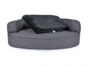 Hundebett Atlanta 110x90 cm grau