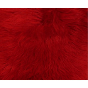 Lammfell Teppich rot 95cm -Dekofell-1
