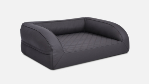Flo Select+ Hundebett Kunstleder gesteppt 110x90 cm black