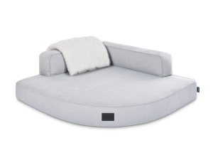 Hundebett Esquina Select+ 120x120 silber-2