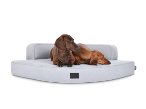 Hundebett Esquina Select+ 120x120 silber-1