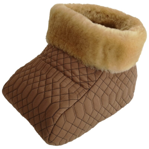 Fußwaermer Fusssack Lammfell camel