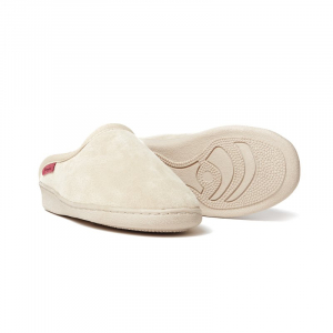 Lammfell Pantoffel Malta beige in den Größen von 35 bis 48