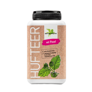 Hufteer, mit Pinsel, 500 g
