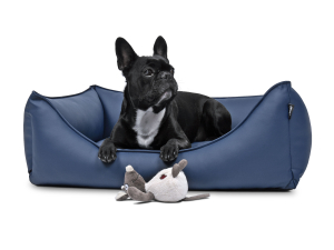 Hundebett Dreamcollection Kunstleder 110x90 cm marine