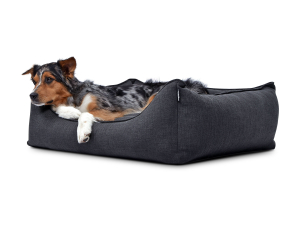 Hundebett Dreamcollection Struqturo 70x50 cm grau