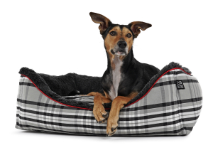 Hundebett_dreamer_checks_anthrazit