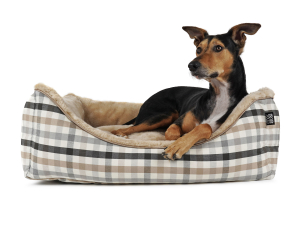 Hundebett_dreamer_checks_beige
