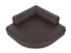 Hundebett Esquina Kunstleder 120x120 braun-1
