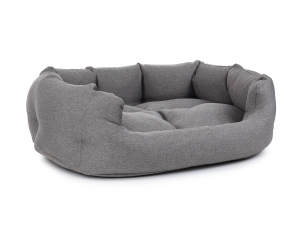 Fancy Hundebett mono grau