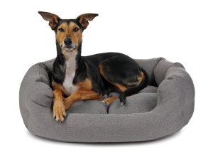 Fancy Hundebett mono grau