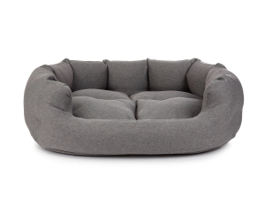 Fancy Hundebett mono grau