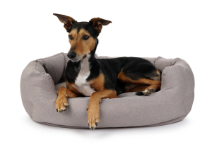 Fancy Hundebett mono graubeige