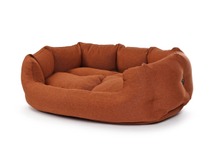 Fancy Hundebett mono rostbraun
