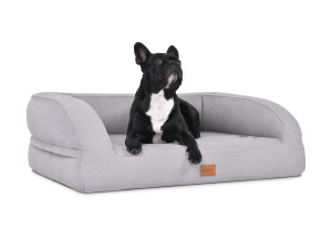 Flo Hundebett Luxuryline silber 130x110 cm