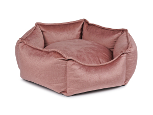 Hundebett hexo velvet rosa