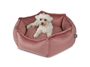 Hundebett hexo velvet rosa