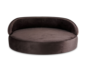 Hundebett Island Velvetline BRAUN Ø 70cm-3