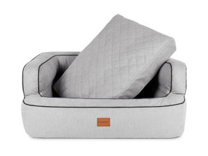 Neo Hundebett Luxuryline silber 70x50 cm-2