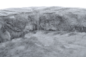 Hundebett Spring Fake Fur 90x70 cm grau
