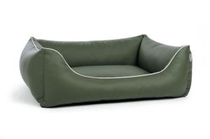Dogstyle World Hundebett Kunstleder dunkelgrün 70x50 cm