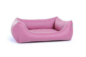 World Hundebett Kunstleder pink 130x110 cm