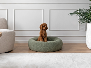 Hundebett Woolly grün