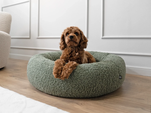 Hundebett Woolly grün