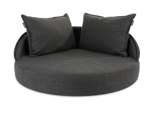 Hundebett Island Struqturo ANTHRAZIT Ø 85cm-1