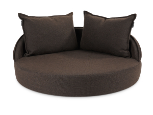 Hundebett Island Struqturo BRAUN Ø 85cm-1
