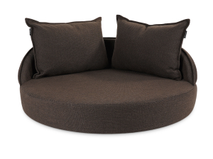 Hundebett Island Struqturo BRAUN Ø 100cm-1
