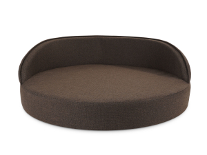 Hundebett Island Struqturo BRAUN Ø 100cm-2