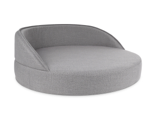 Hundebett Island Struqturo GRAU Ø 85cm-3