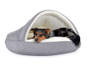 Hundebett Shell Comfort 120x120 cm silber-2