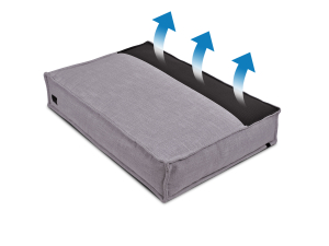 Hundekissen Flow Struqturo 80x60 cm GRAU-2