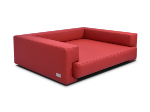 Boston Hundesofa Kunstleder ROT