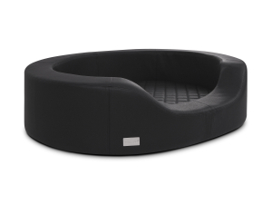 Prado Hundesofa Kunstleder schwarz