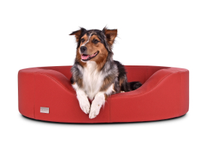 Prado Hundesofa Kunstleder rot
