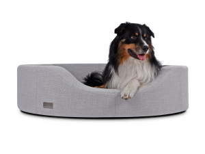 Prado Struqturo Hundesofa  90 x 70 cm silber