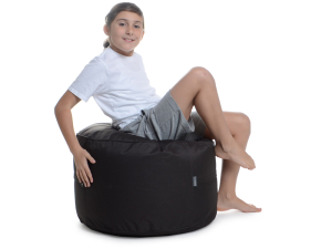 Juubag-rondo-Nylon-Sitzpouf 60cm braun