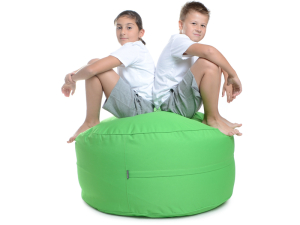 Juubag-rondo-Nylon-Sitzpouf 60cm grün