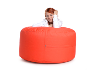Juubag-rondo-Nylon-Sitzpouf 90cm rot